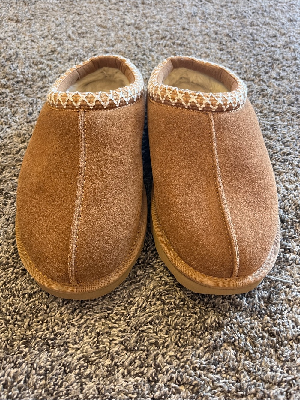 Clarks Chestnut Suede Slip-On Mules - Picture 8 of 9
